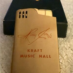 Vintage De Luxe Blue Bird Music Lighter Perry Como Kraft Music Hall Unfired NWT
